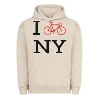 Pigment French Oak i bike ny funny bike Urban Hoodie - artisFamous