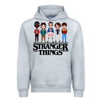 Heather Grey stranger kids Urban Hoodie - artisFamous