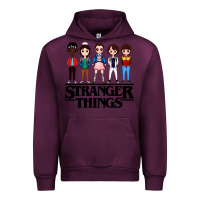 Mauve Wine stranger kids Urban Hoodie - artisFamous