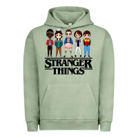 Pigment Oil Green stranger kids Urban Hoodie - artisFamous