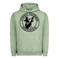 Pigment Oil Green cowboy fast draw association Urban Hoodie - artisFamous