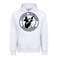 White cowboy fast draw association Urban Hoodie - artisFamous