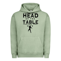 Pigment Oil Green head of the table Urban Hoodie - artisFamous