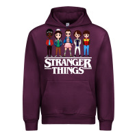 Mauve Wine stranger kids Urban Hoodie - artisFamous