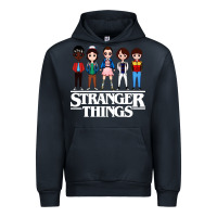 Navy stranger kids Urban Hoodie - artisFamous