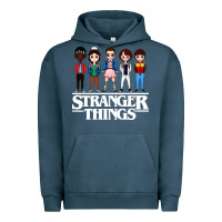 Pigment Midnight Navy stranger kids Urban Hoodie - artisFamous