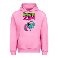 Fuchsia Pink Invader Zim Gir Urban Hoodie - artisFamous