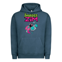 Pigment Midnight Navy Invader Zim Gir Urban Hoodie - artisFamous