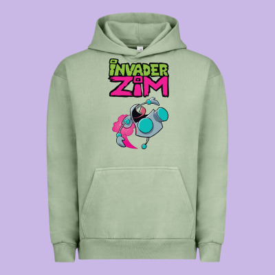 Invader Zim Gir Urban Hoodie Designed By Artisfamous