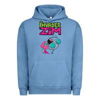 Pigment Pebble Blue Invader Zim Gir Urban Hoodie - artisFamous