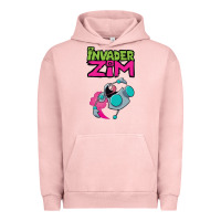 Pigment Salmon Invader Zim Gir Urban Hoodie - artisFamous