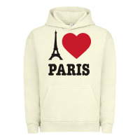 Pigment Pistachio i love paris eiffel tower funny Urban Hoodie - artisFamous