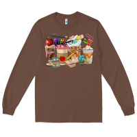 Chestnut Teacher Coffee Cups Long Sleeve Tee - FaDigitalArtStudio