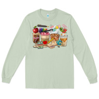 Matcha Teacher Coffee Cups Long Sleeve Tee - FaDigitalArtStudio