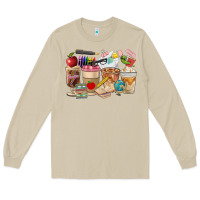 Mushroom Teacher Coffee Cups Long Sleeve Tee - FaDigitalArtStudio