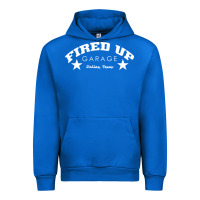 Cobalt fired up garage Urban Hoodie - artisFamous