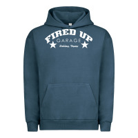 Pigment Midnight Navy fired up garage Urban Hoodie - artisFamous