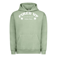 Pigment Oil Green fired up garage Urban Hoodie - artisFamous