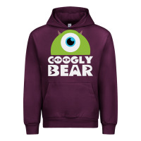 Mauve Wine googly bear Urban Hoodie - artisFamous