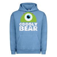 Pigment Pebble Blue googly bear Urban Hoodie - artisFamous