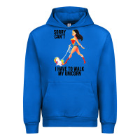 Cobalt wonder woman sorry can't Urban Hoodie - artisFamous