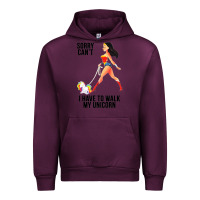 Mauve Wine wonder woman sorry can't Urban Hoodie - artisFamous