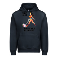 Navy wonder woman sorry can't Urban Hoodie - artisFamous