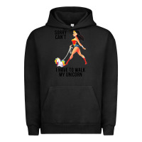 Pigment Black wonder woman sorry can't Urban Hoodie - artisFamous