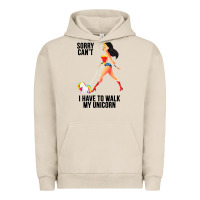 Pigment French Oak wonder woman sorry can't Urban Hoodie - artisFamous