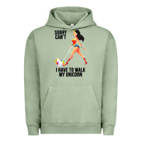 Pigment Oil Green wonder woman sorry can't Urban Hoodie - artisFamous