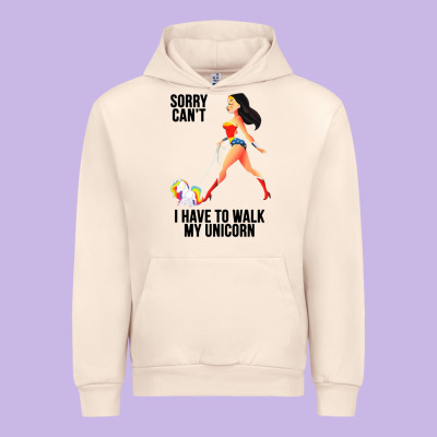 Wonder Woman Sorry Can't Urban Hoodie Designed By Artisfamous