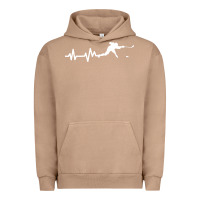 Pigment Burro hockey player heartbeat ice Urban Hoodie - artisFamous