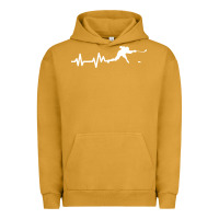 Pigment Peanut Butter hockey player heartbeat ice Urban Hoodie - artisFamous