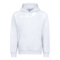 White hockey player heartbeat ice Urban Hoodie - artisFamous