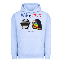 Pigment Grape Ice DAFTPUNK Japanese Urban Hoodie - artisFamous