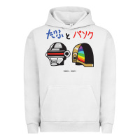 Pigment Lunar Rock DAFTPUNK Japanese Urban Hoodie - artisFamous