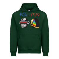 Forest Green DAFTPUNK Japanese Urban Hoodie - artisFamous