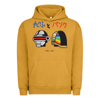 Pigment Peanut Butter DAFTPUNK Japanese Urban Hoodie - artisFamous
