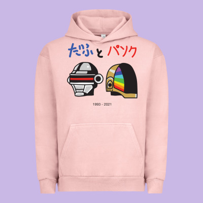 Daftpunk Japanese Urban Hoodie Designed By Artisfamous
