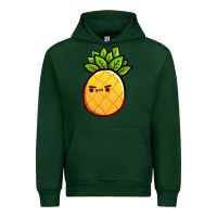 Forest Green pineapple fruits Urban Hoodie - artisFamous