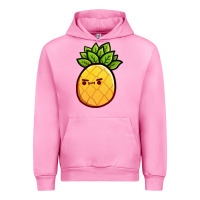 Fuchsia Pink pineapple fruits Urban Hoodie - artisFamous