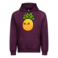 Mauve Wine pineapple fruits Urban Hoodie - artisFamous