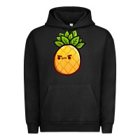 Pigment Black pineapple fruits Urban Hoodie - artisFamous
