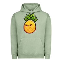 Pigment Oil Green pineapple fruits Urban Hoodie - artisFamous