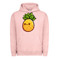 Pigment Salmon pineapple fruits Urban Hoodie - artisFamous