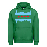 Emerald awesome chicago city Urban Hoodie - artisFamous