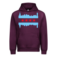 Mauve Wine awesome chicago city Urban Hoodie - artisFamous