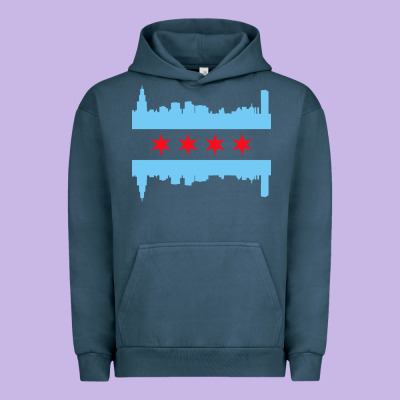 Awesome Chicago City Urban Hoodie Designed By Artisfamous
