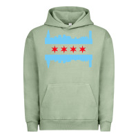 Pigment Oil Green awesome chicago city Urban Hoodie - artisFamous