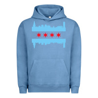 Pigment Pebble Blue awesome chicago city Urban Hoodie - artisFamous